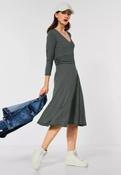 Street One Green Print Wrap Jersey Dress 143347 - McMullans