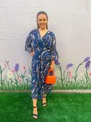Blue Dot Maxi Dress 1738 - McMullans image