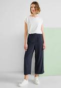 Street One Black 26”Emee Wide Leg Trousers 376412 - McMullans image