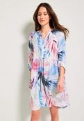 Cecil Vanilla Leaf Print Dress 143593 - McMullans image