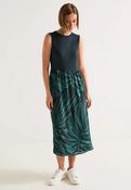 Street One Teal Mat Mix Maxi Dress 143656 - McMullans image