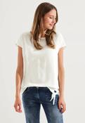 Cecil White Knot Blouse 344081 - McMullans image