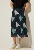 Street One Green Print Mesh Midi Skirt 361340 - McMullans
