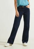 Cecil Rinsed Denim Wide Leg Neele Jeans 376772 - McMullans