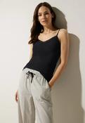 Street One Black Lace Cami Top 320123 - McMullans image
