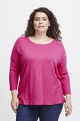 Fransa Plus Pink Knit Pullover 20611028 - McMullans image