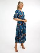Kate &amp; Pippa Teal &amp; Blue Positano Dress - McMullans image