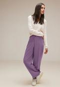 Street One Lilac Straight Leg Lyocell Twill Trousers 476863 - McMullans image
