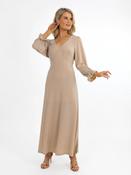 Kate &amp; Pippa Gold Sparkle Streasa Maxi Dress - McMullans image