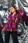 Fransa Plus Purple Print Dany Tunic Top 20613149 - McMullans image