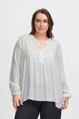 Fransa Plus White Dany Tunic Top 20613149 - McMullans image