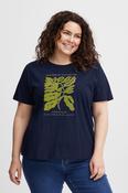 Fransa Plus Navy Etta Top 20612958 - McMullans image