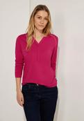 Cecil Coral Split Neck Tunic Top 320541 - McMullans image
