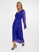 Kate &amp; Pippa Royal &amp; Purple portifino Silkeen Dress - McMullans image