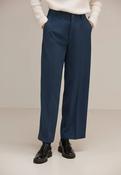 Street One Navy Twill 30” Straight Leg Trousers 377043 - McMullans image