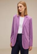 Street One Lilac Velvet Blazer 212032 - McMullans image