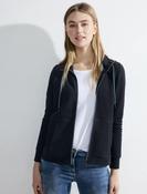Cecil Navy Zip Through Sweat Shirt 253749 - McMullans