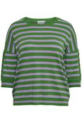 Simple Wish Green &amp; Purple Stripe Jumper 20614258 - McMullans image