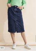 Street One Denim Midi Skirt 361424 - McMullans image