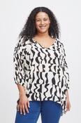 Simple Wish Birch &amp; Black Print Joyce Blouse 20613625 - McMullans image