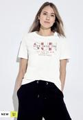 Cecil Cream Sun Tee Shirt 321139 - McMullans image