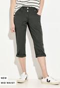 Cecil Khaki New York Paper Touch 22” Capris 377578 - McMullans image