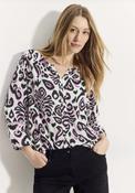 Cecil White Multi coloured Blouse 344734 - McMullans