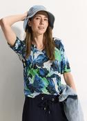 Cecil White &amp; Blue Tunic Top 321646 - McMullans image