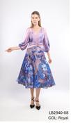 Lizabella Royal Pattern Sateen Dress 2940 - McMullans image