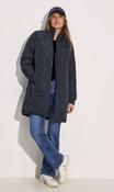 Cecil Navy Long Blouson Coat 101021 - McMullans image