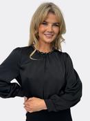 Kate &amp; Pippa Black Sateen Tara Top - McMullans