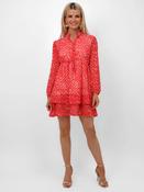 Kate &amp; Pippa Coral Print Latina Mini Dress - McMullans image