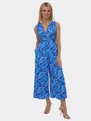 Kate &amp; Pippa Blue Print Servino Jumpsuit - McMullans image