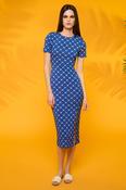 Minueto Blue Print Parade Dress 251130 - McMullans image