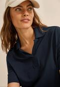 Cecil Navy Piquee Polo Shirt 322947 - McMullans image