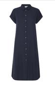 Fransa Navy Button Mallia Dress 20615888 - McMullans image
