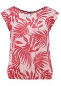 Zabaione Geraldine Red Print Top 2010276 - McMullans image