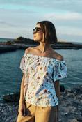 Freequent Floral Bardot Mele Top 206078 - McMullans image