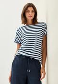 Cecil Navy Stripe Structure Top 323558 - McMullans