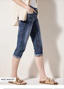 Cecil Mid Blue Denim 22” Scarlett Crops 378651 - McMullans