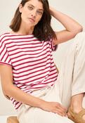 Cecil Red Stripe Structure Top 323558 - McMullans