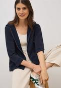 Cecil Navy Soft Modal Hooded Top 323699 - McMullans
