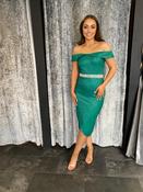 So amazing Green Bardot Dress 211B - McMullans