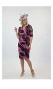 Avalon Pink Print Dress A629 - McMullans image