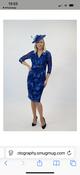 Avalon Blue Print Dress A7125 - McMullans image