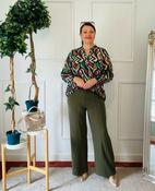 Hailys Green Wide Leg Monika Trousers 245306 - McMullans