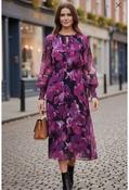Rosey Pink Floral Dress MA812939 - McMullans image