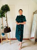 Zoe Green Print Dress M81200 - McMullans