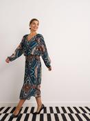 Navy Print Magic Dress 6809 - McMullans