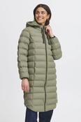 Fransa Taupe Padded Rain Coat 20613851 - McMullans image